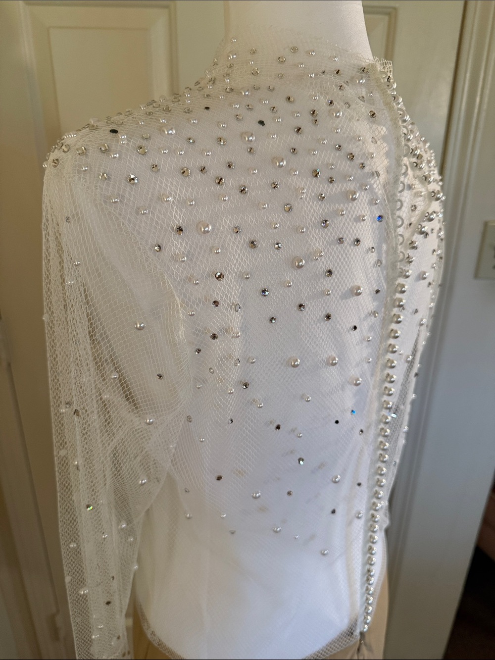 Watters Long-Sleeve Beaded Bodysuit - Picture 10 of 14